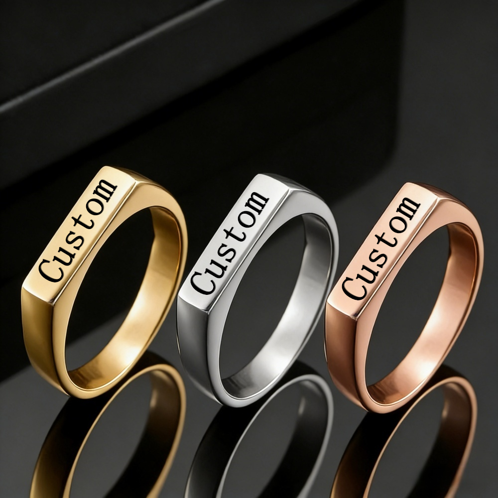 Women Accessories Logo - Anillo Personalizado con Nombre y Foto