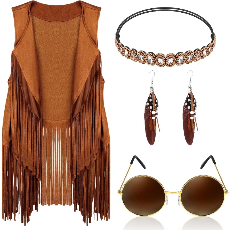 Women'S Accessories In The 70S - 5 piezas de accesorios de disfraz
