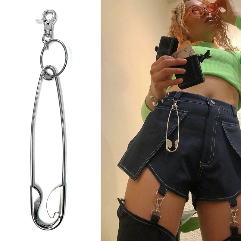 Women'S Jeans Accessories Chain - Llavero grande Punk de acero inoxidable