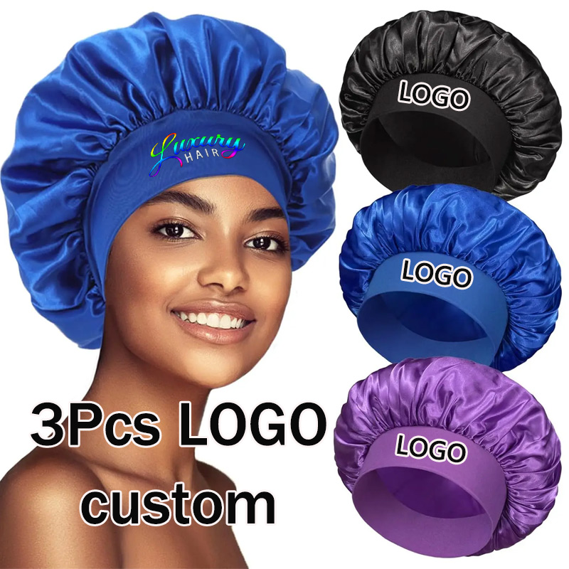 Women Accessories Logo - Gorro de Satén para Dormir, 3