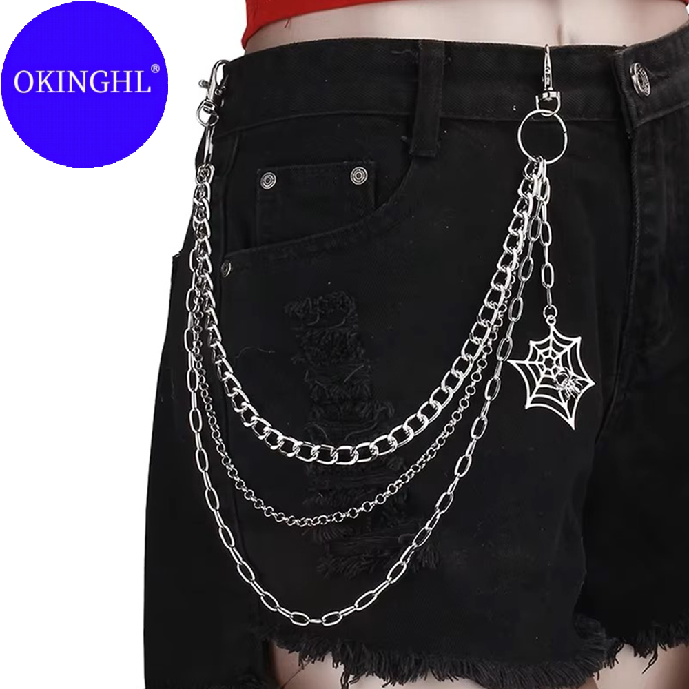 Women'S Jeans Accessories Chain - Cadena de Pantalones de Metal Estilo