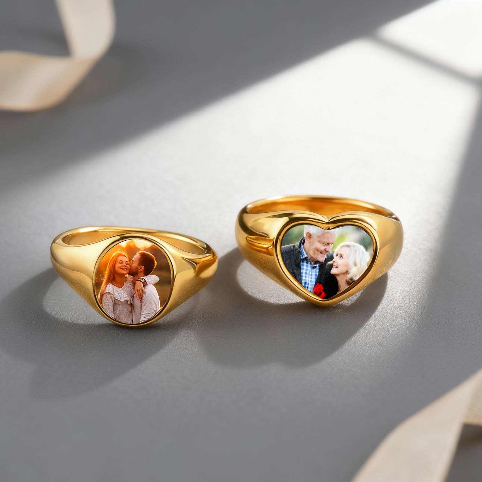 Women Accessories Logo - Anillo de foto personalizado para mujer,