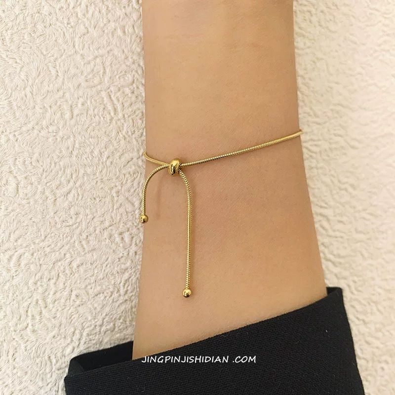 Women Accessories Drawing - MEYRROYU-pulsera de acero inoxidable para mujer,