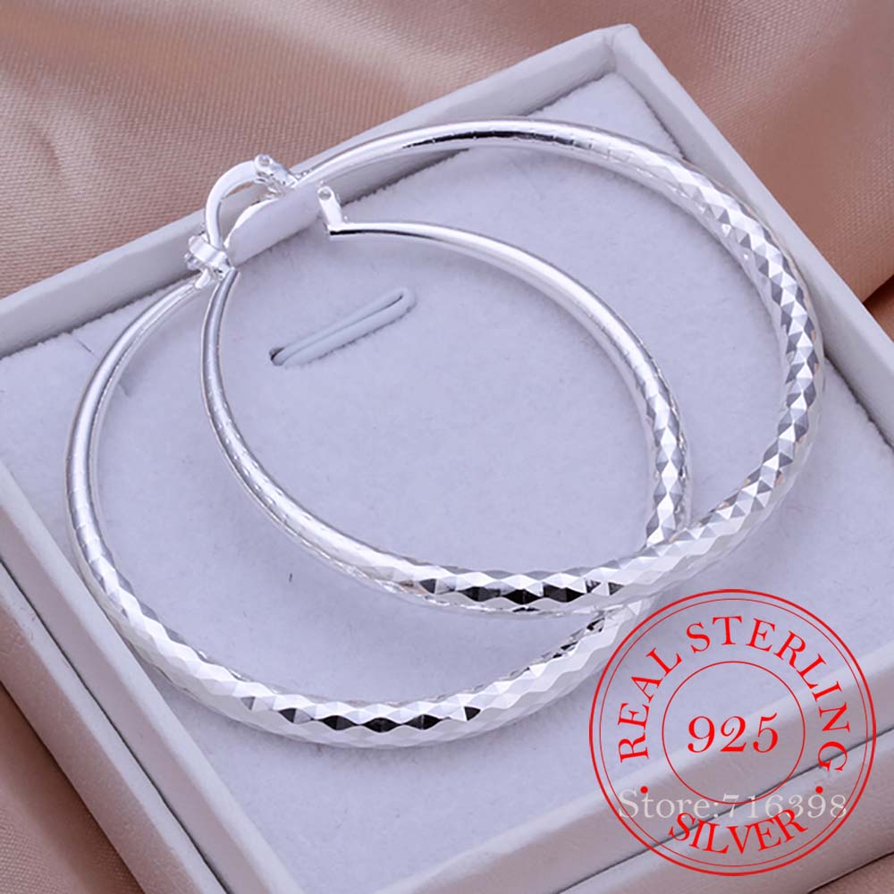 Statement Earrings Oversized - Pendientes redondos de Plata de Ley