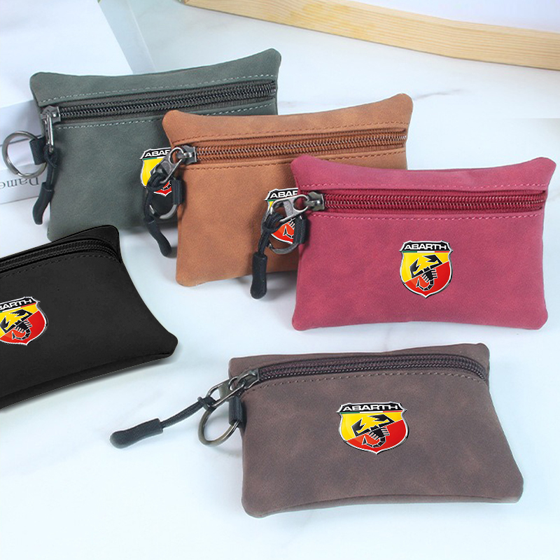 Women Accessories Logo - Cartera de gamuza con logotipo de