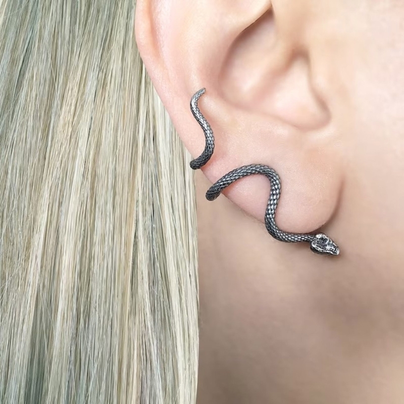 Women'S Formal Accessories - Pendientes elegantes en serpiente, joyería aleación