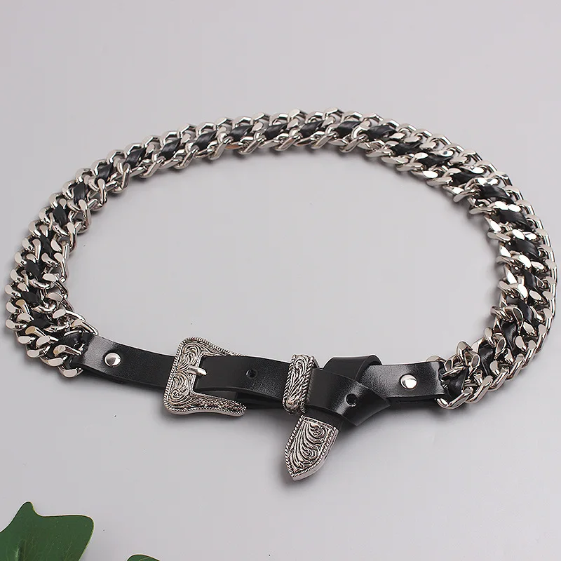 Cinturón de Metal de Hip Hop p - Women'S Jeans Accessories Chain reseña y precio