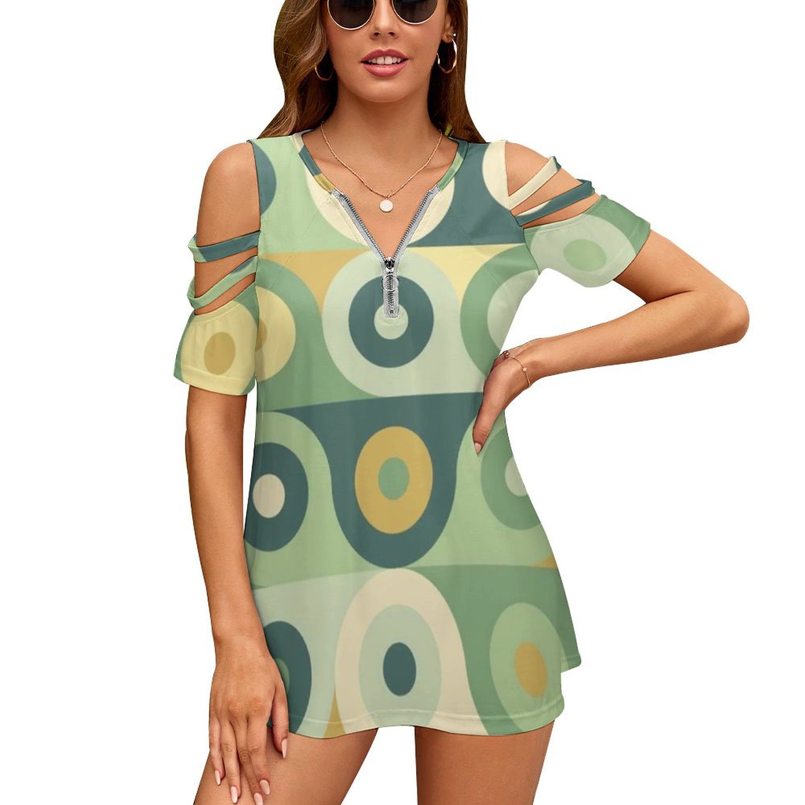 Groovy 70's Pattern Mujer Crem - Women'S Accessories In The 70S reseña y precio