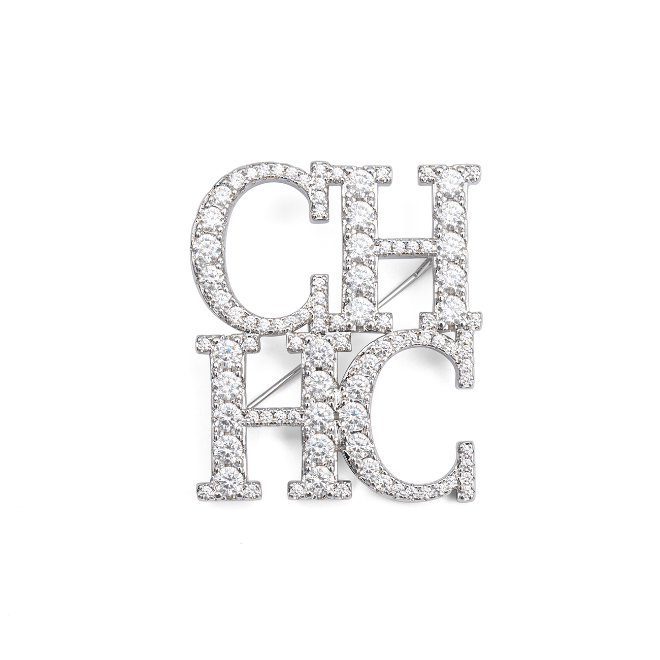 Broche Elegante CH en Tono Pla - Women Accessories Logo reseña y precio