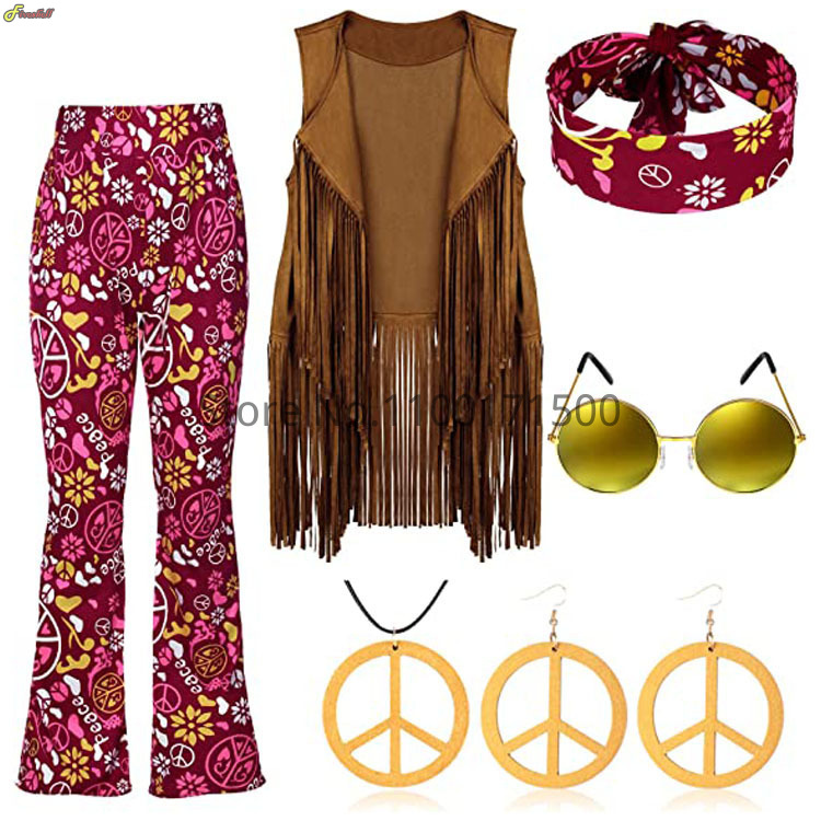 Disfraz Hippie de Halloween pa - Women'S Accessories In The 70S reseña y precio