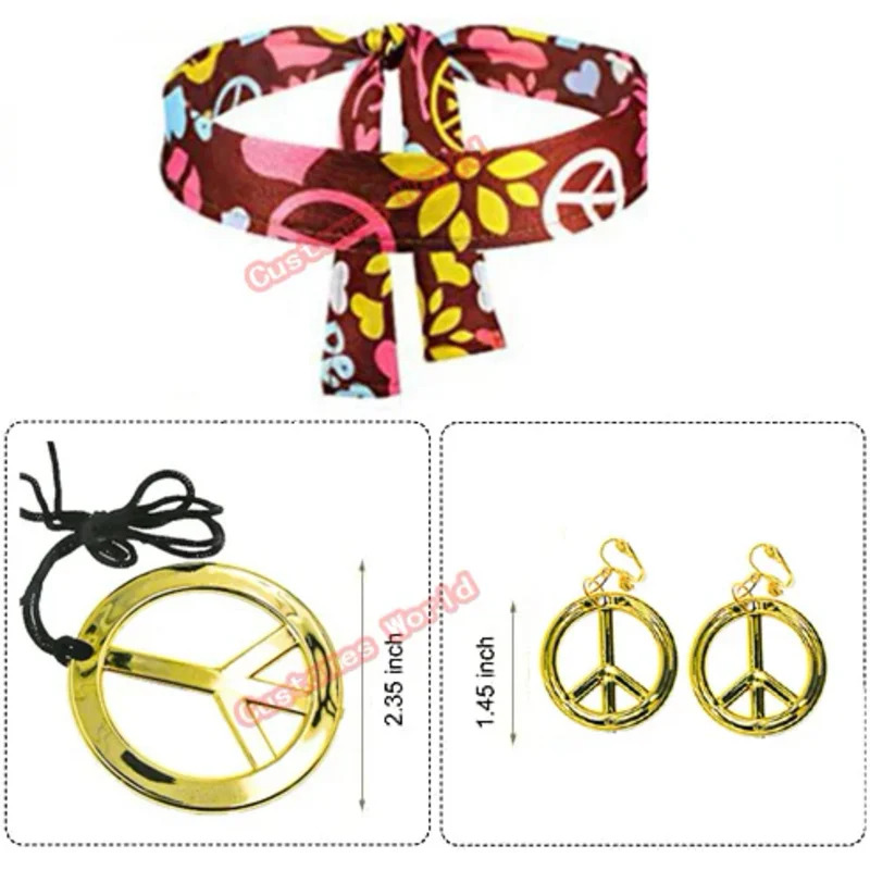 2026 Peace Love mujeres fiesta - Women'S Accessories In The 70S reseña y precio