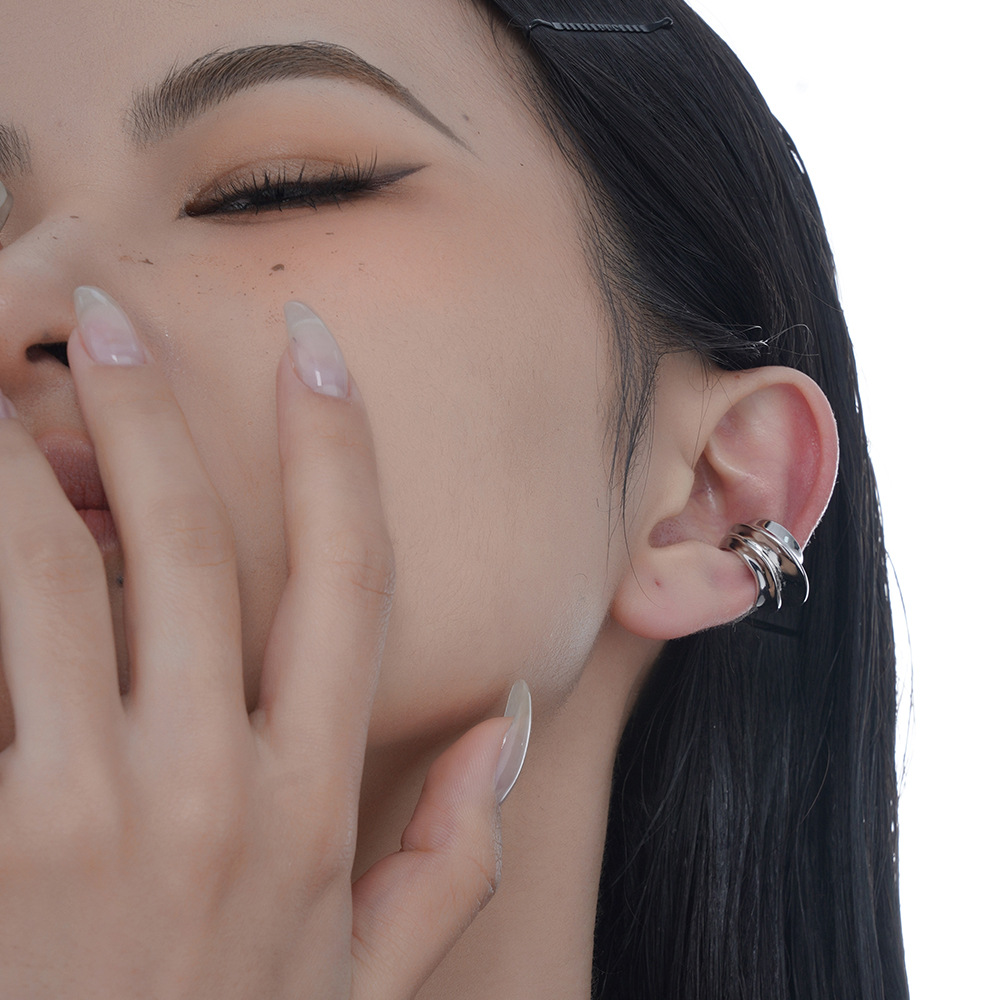 F.I.N.S-Clip de oreja geométri - Statement Earrings Oversized reseña y precio