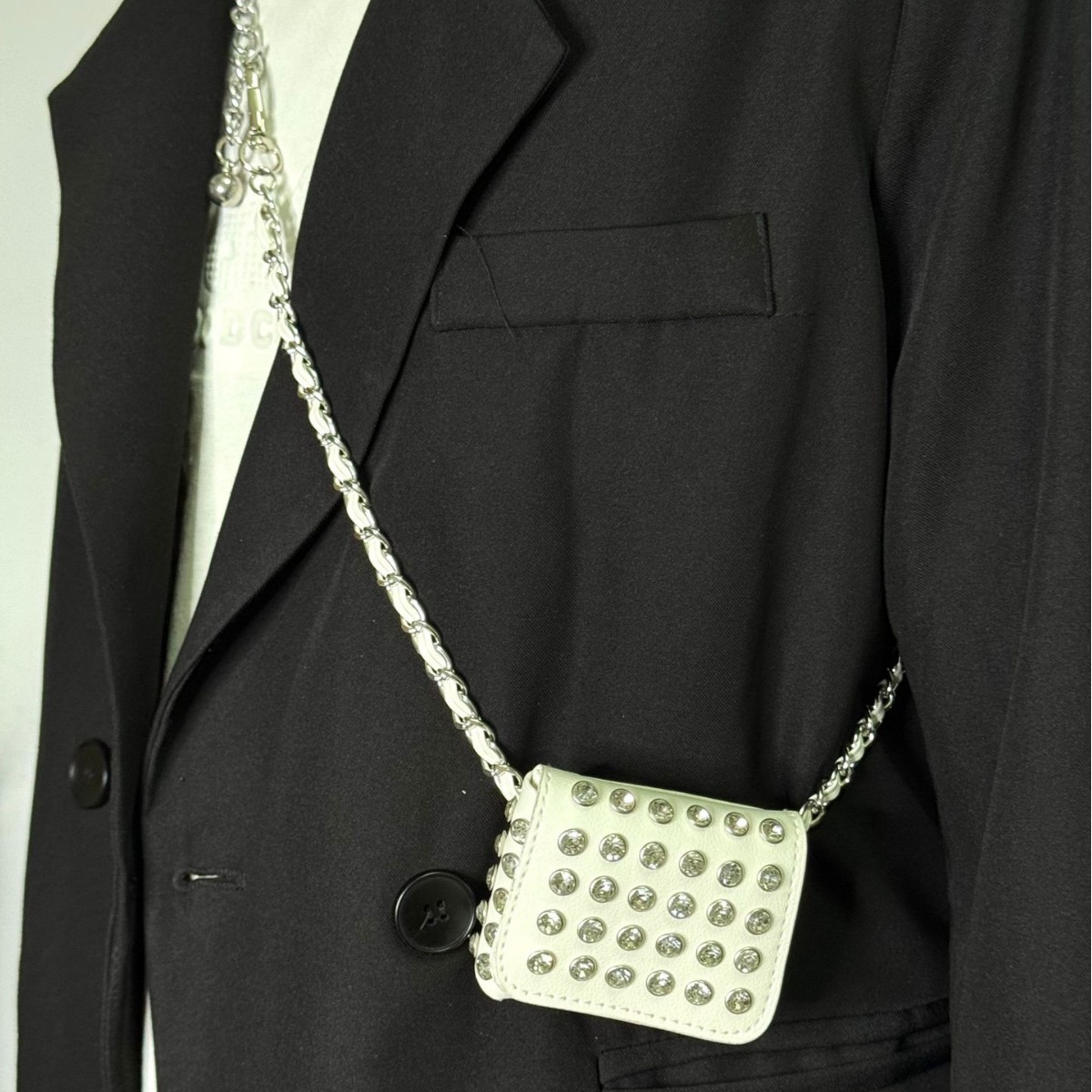 Mini riñonera con remaches a l - Women'S Jeans Accessories Chain reseña y precio