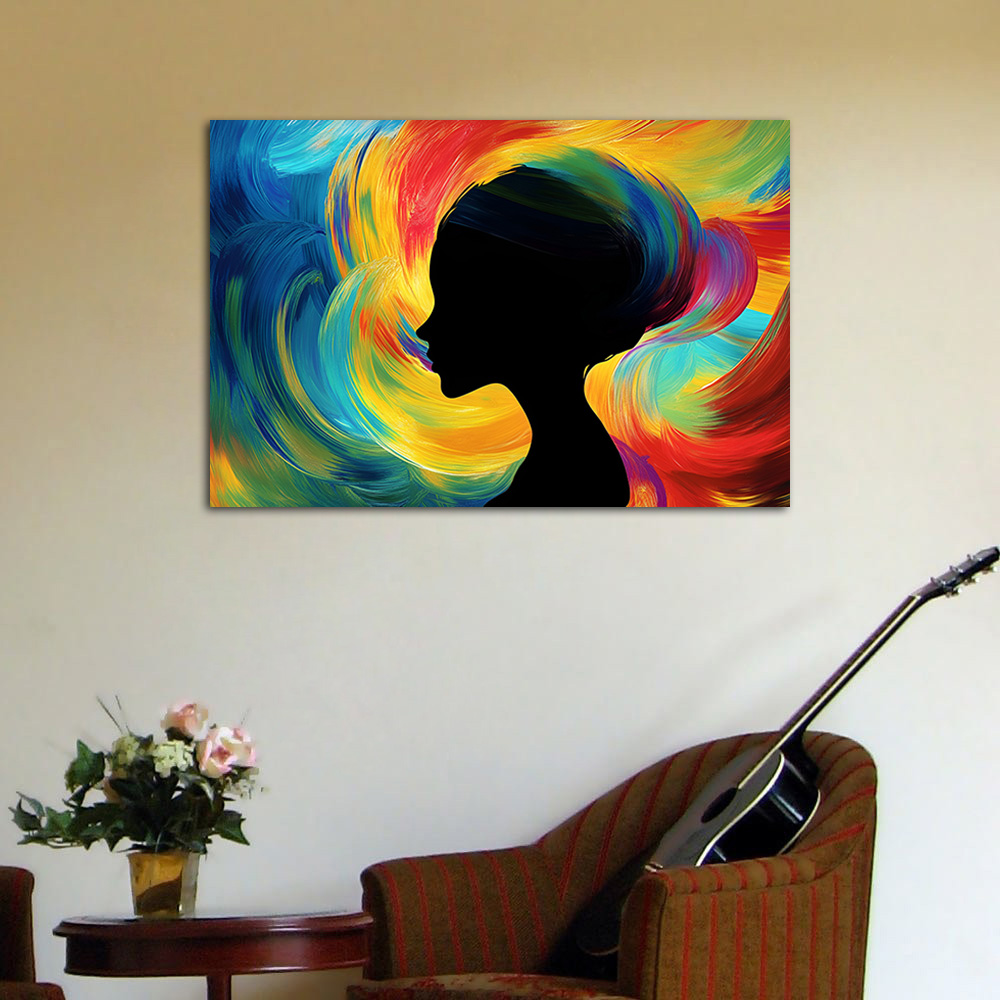 Cuadro de arte colorido, pintu - Women Accessories Poster reseña y precio