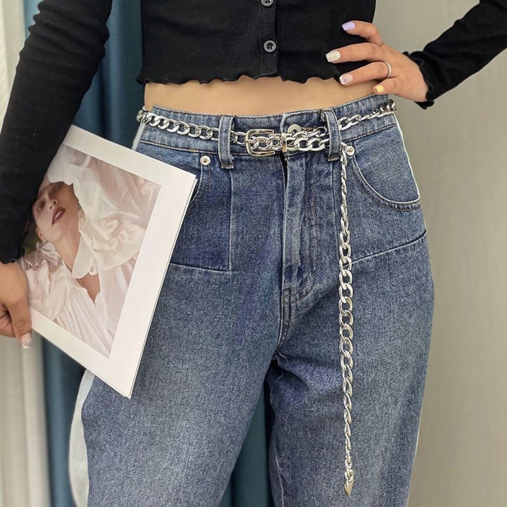Cinturones de cadena de Metal  - Women'S Jeans Accessories Chain reseña y precio