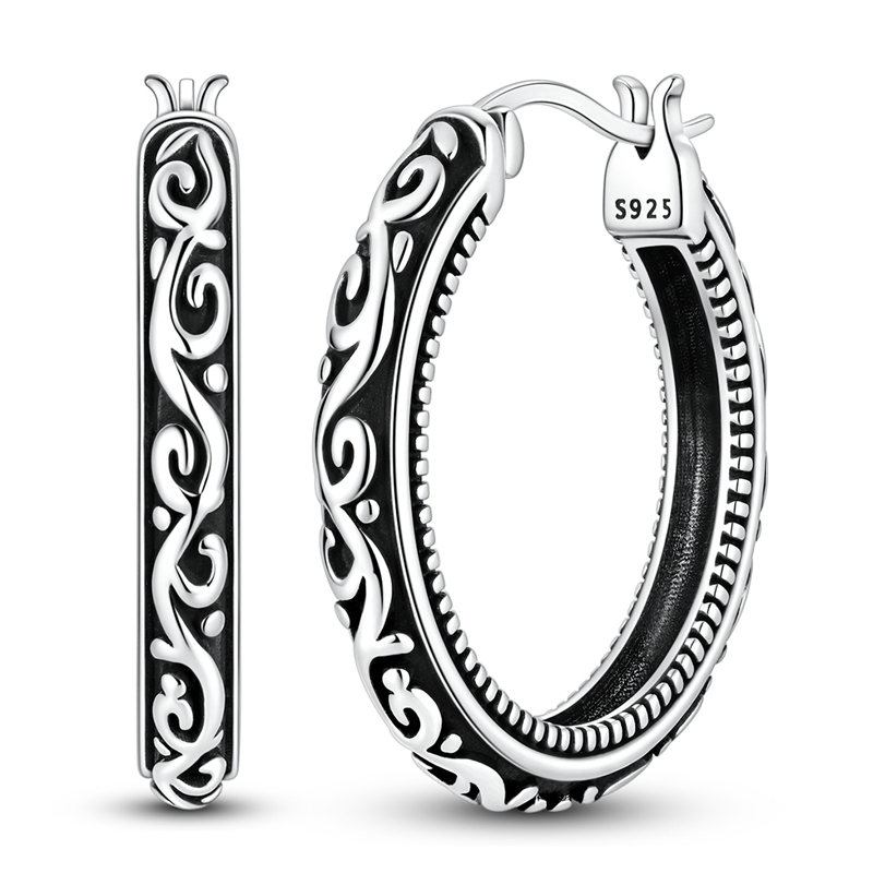 Pendientes de plata de ley 925 - Statement Earrings Oversized reseña y precio