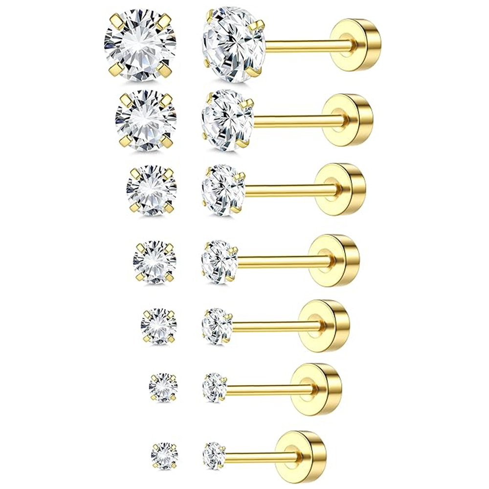 1 o 6 pendientes de acero inox - Statement Earrings Oversized reseña y precio