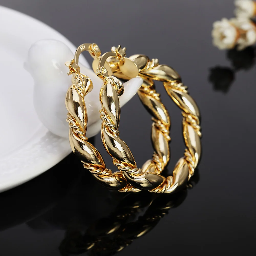 Pendientes de aro redondos gra - Statement Earrings Oversized reseña y precio