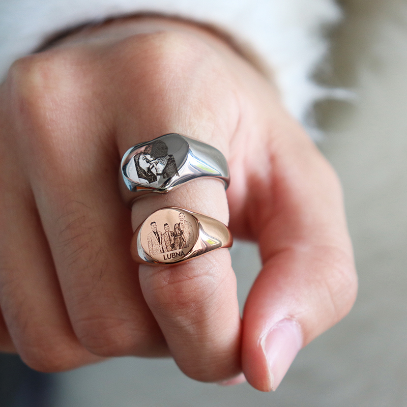 Anillos redondos de corazón co - Women Accessories Logo reseña y precio