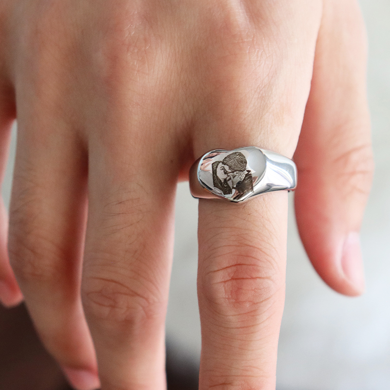 Anillos redondos de corazón co - Women Accessories Logo reseña y precio