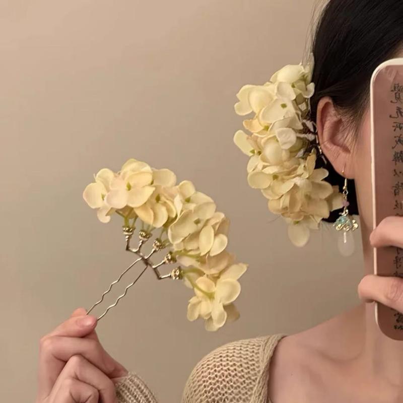 1 ud. Horquilla de pelo floral - Women Accessories Photos reseña y precio