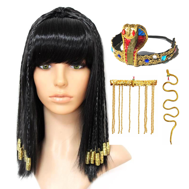 Peluca de Cleopatra para mujer - Women Accessories In Egypt reseña y precio