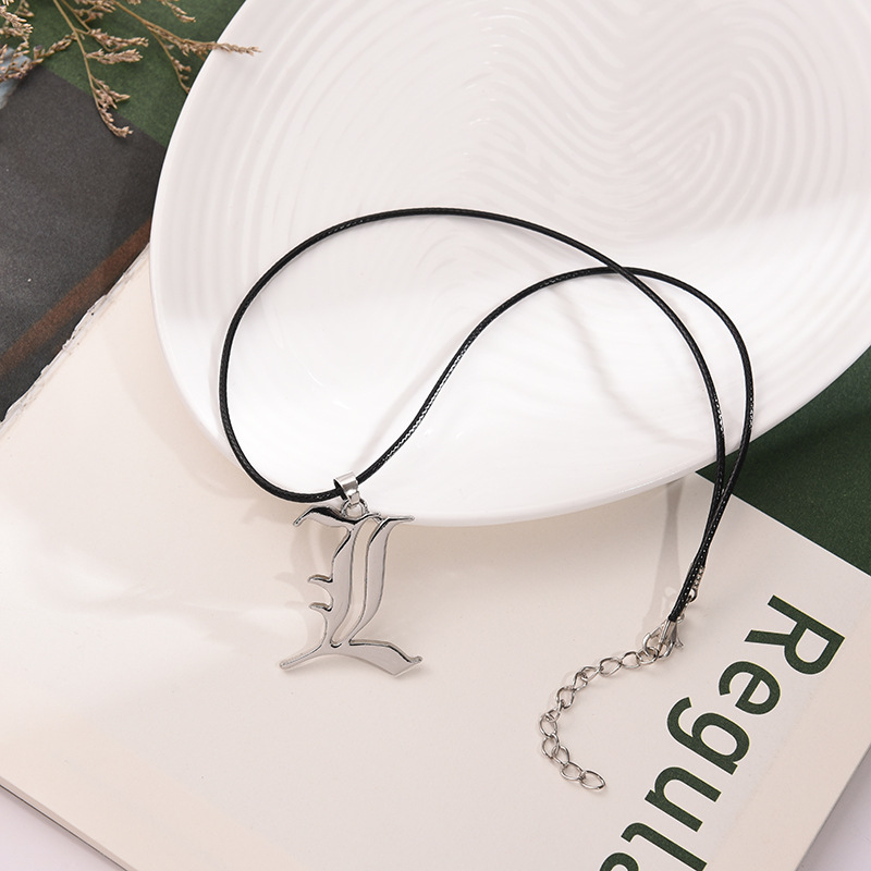 Anime Death Note L Logo collar - Women Accessories Logo reseña y precio