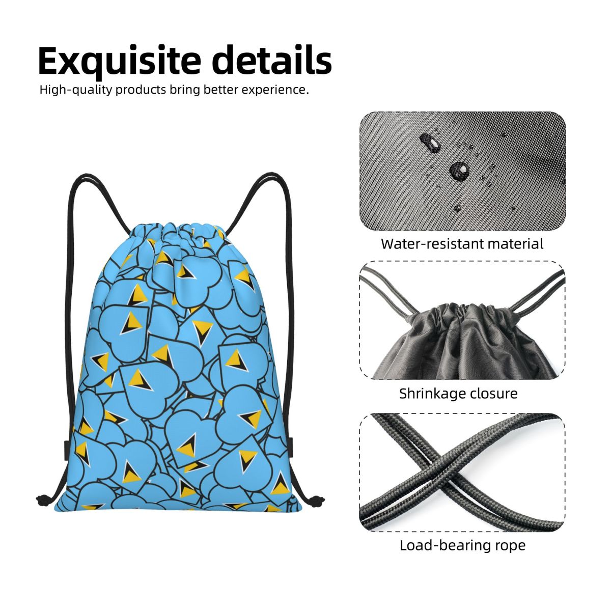 Mochila con cordón con diseño  - Women Accessories Poster reseña y precio